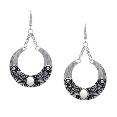 

Europe And The United States Bohemian Beach Pattern Personalized Retro Semi - Circular Earrings Ethnic Earrings