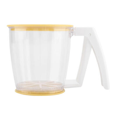 

Greensen Hand-held Cup Flour Sifter Strainer Powder Mesh Sieve Baking Supplies Tools with Lid Mesh SieveFlour Sifter