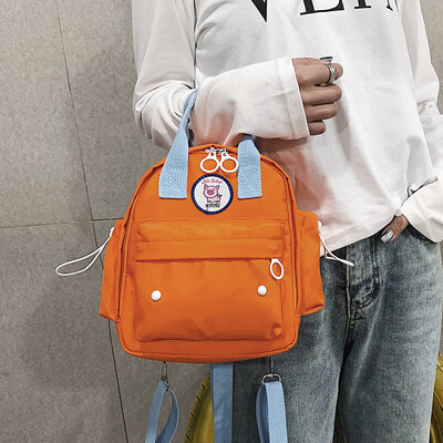 

2019 new girl casual personality backpack high school college student bag cute small fresh soft sister shoulder bag female
