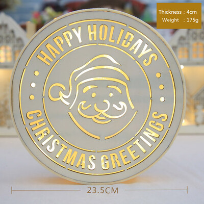 

〖Follure〗Luminous Christmas Decoration Led Round Bell Folders Desktop Decoration