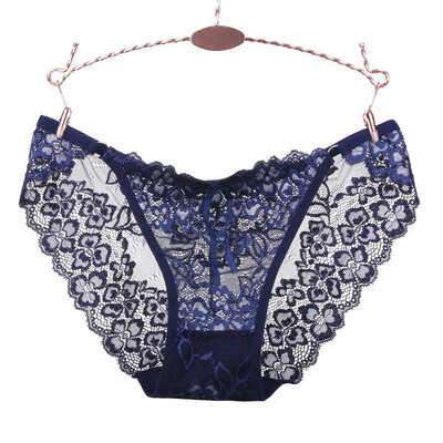 

New Femlae Low Waist Briefs Underwear Women Lace Embroidery Panties Seamless Lace Sexy Panties