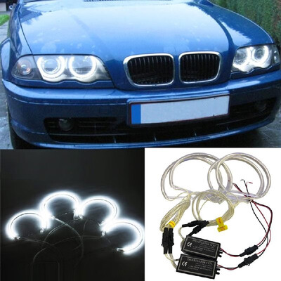 

4PCS 131MM146MM Reflector CCFL Angel Eye Rings 6000K Halo Light Lamp Kit for BMW 3 SERIES E46 BlueWhite