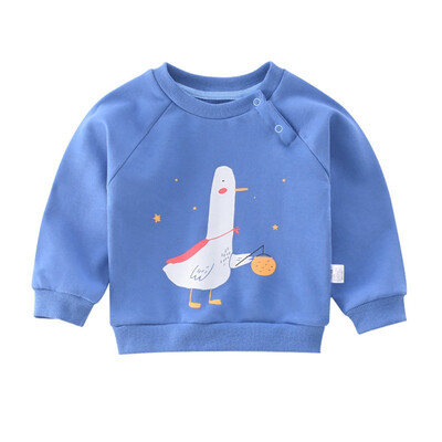 

Girl Boy Cartoon Print Sweatshirts Autumn Casual Toddler Blouse Baby Clothes Long Sleeve Outerwear