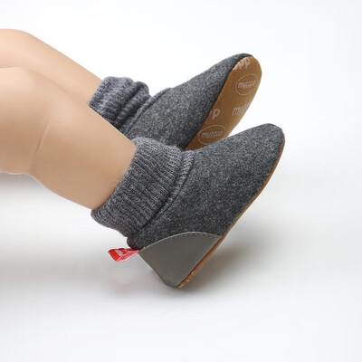 

2018 New Autumn Winter Baby Boys Girls Cotton Casual Shoes First Walkers Newborn Cute Anti-slip Soft Soled Walking Shoe Plush Sn
