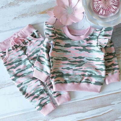 

Baby Girl Kids Toddlers Long Sleeve T-shirt TopsPants Clothes Outfits Set USA