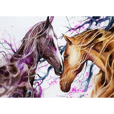 

5D DIY Full Drill Diamond Painting Horse Cross Stitch Embroidery Mosaic Kit