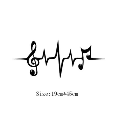 

Music Note Wall Stickers Poster Paster Decals Wallpaper Home Drawing Room Decoration Kitchen Tile