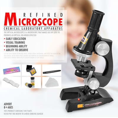 

YIWULAChildren Microscope Kit with Light Science Lab Magnifier Educational Kids Toys