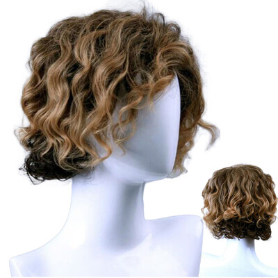

〖Follure〗Men Fashion Gentlemen Gradient Short Curls Hair Cosplay Party Wig