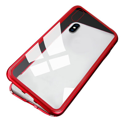 

Tempered Glass Phone Case Magnetic Mobile Phone Clear Back Cover Casing For iphone x xs For Redmi note 7 5 6