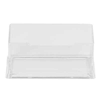 

Clear Desktop Business Card Holder Display Stand Acrylic Plastic Desk Shelf Stand