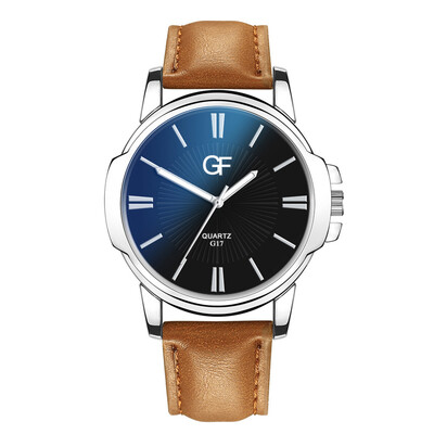 

Gobestart Hot Man Leather Watch Whatever Late Anyway Letter Watches New Pointer glow