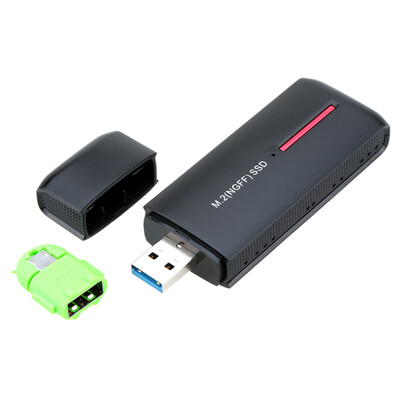 

USB30 to M2NGFF SSD External Portable for PC Laptop Mobile Hard Disk Case with OTG Converter