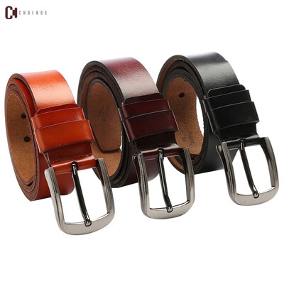 

Belt Mens Explosive Leather Simple Retro Casual Business Whole Leather Mens Pin Buckle Belt Men