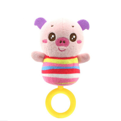 

Siaonvr Newborn Baby Infant Animal Soft Rattles Teether Hanging Bell Plush Bebe Toys