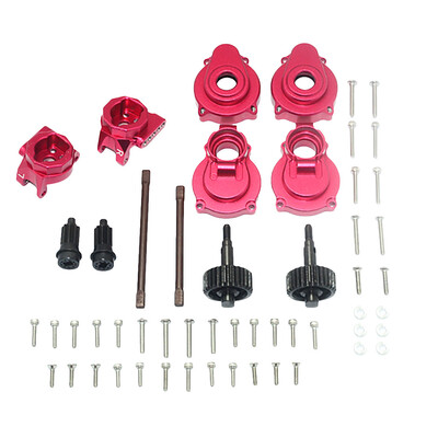 

Tailored Aluminum Rear Gear Box MountsRear Knuckle Cups with Shaft& gear For TRX4 RC Car