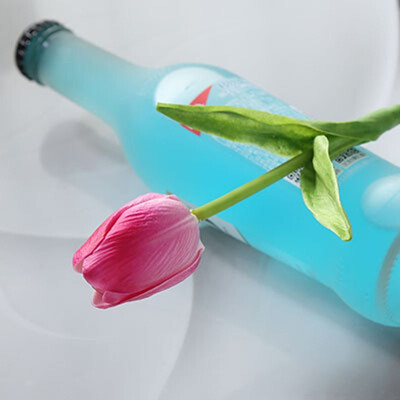 

FUNNYBUNNY Mini Artificial Tulip Flowers for Party Home Wedding Decoration vase not Include