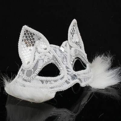 

Tailored Masquerade Mask Womens Sexy Black Glitter Fancy Cat Lace Eye Mask