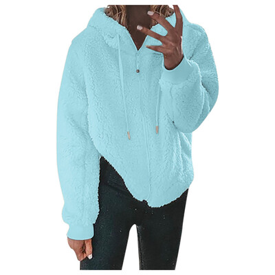 

Toponeto Women Coat Elegant Thick Warm Fashion Outerwear Long Fake Jacket
