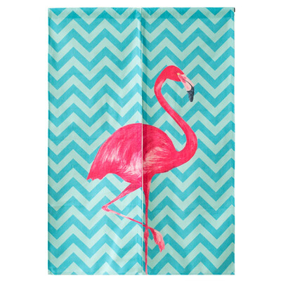

Nordic Style flamingo KitchenDoor Curtains Curtains For Living Room Cafe Cotton Linen Half Open Door Valance Short Curtains