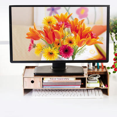 

Greensen Monitor Laptop Stand Computer Screen Support Modern Office Desk Rack Shelf