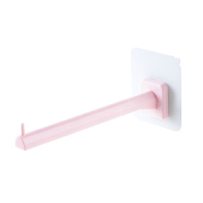 

Siaonvr Punch-Free Plastic Paste Hanger Holder Wall Mount Hook Storage Rack Bathroom Pr