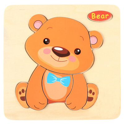 

Gobestart Wooden Puzzle Educational Developmental Baby Kids Training Toy