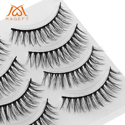 

〖Follure〗4Pair Luxury 3D False Lashes Fluffy Strip Eyelashes Long Natural Party