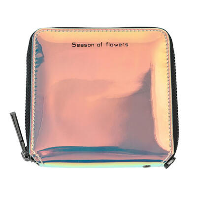 

Short Zipper Wallet Laser Women Coin Purse PU Leather Card Holder Clutch