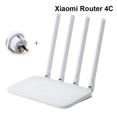 

Original Xiaomi Mi WIFI Router 4C 64 RAM 80211 bgn 24G 300Mbps 4 Antennas Smart APP Control Band Wireless Routers Repeater