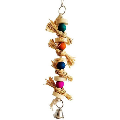

Hanging Straw Toys for A Variety of Body Types Colorful Parrots Natural Parrots Toys