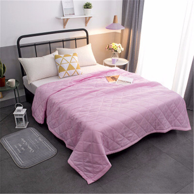 

110 X 150cm Summer Quilt Cover Air-conditioning Quilts Cover Children Single Cartoon Flower Washable Bed Home Use