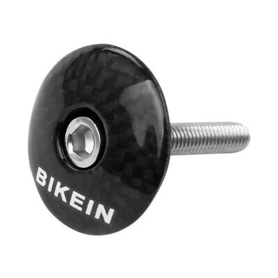 

Bikein Full Carbon Fiber Bicycle Stem Cap Road MTB Bike Headset Top Cover