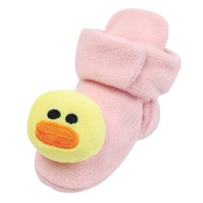 

Newborn Baby Duck Cartoon Warm Winter First Walker Soft Sole Boot Socks Shoes