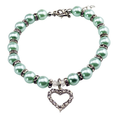 

Fashion Pet Puppy Dog Cat Piggy Pearl Necklace Pet Accessories Love Pendant Pets Collar Ldads Jewelry Lovely Cat Girl Necklace