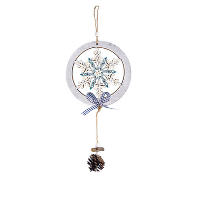 

Toponeto Christmas Great Gift Wooden Ornament Hanging Pendant Fretwork Circle Bauble