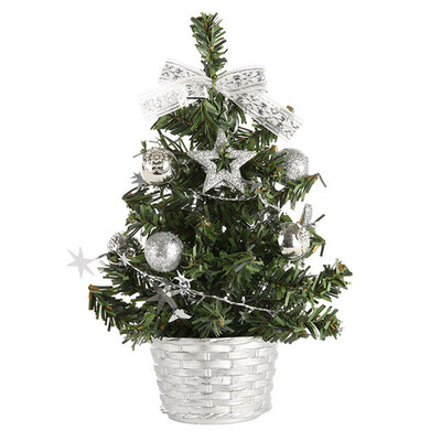 

20CM Tabletop Artificial Small Mini Christmas Tree DIY Xmas Pine Tree Ornaments