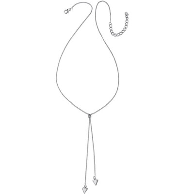 

Simple Women Necklace Double Triangle Pendant Gold Silver Long Necklace Fashion Female Glamour Costume Jewelry Accessories