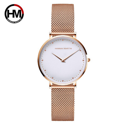 

Women Watches Top Brand Luxury Rose Gold Ladies Japan Quartz Movement Stainless Steel Waterproof Wristwatches relogio feminino