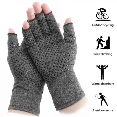 

2Pcspair Anti Arthritis Gloves Hand Support Pain Relief Finger Compression Magnetic Therapy Gloves