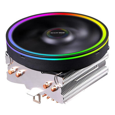 

Color Lighting CPU Cooler Fan Computer Quiet Cooling Heatsink for Intel AMD