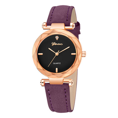 

High Quality Women Watches Geneva Irregular Dial Ladies Quartz Wristwatch Casual Leather Strap Clock Gift Relogio Feminino