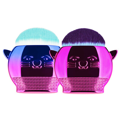 

Toponeto 2Pcs Cute Cat Makeup Brush Powder Blush Makeup Cosmetic Brush