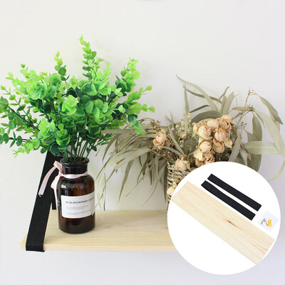 

Gobestart Wall Single Wooden Board Shelves Wall Hanging Flowerpot Storage Rack Home Decor