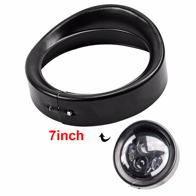 

1 Metal Motorcycle 7 Inch Fog Lamp Light Protection Ring Cover Decor Lamp Shade