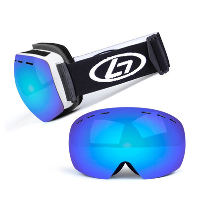 

Magnetic Snowboard Snow Goggles Double-Layer Anti Fog Lens