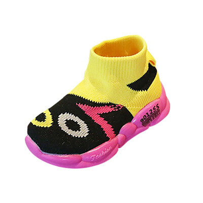 

Baby Boys Girls Shoes Breathable Anti-Slip Cartoon Print Shoes Soft Soled First Walkers