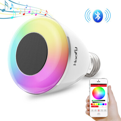 

Bluetooth Speaker Light BulbHaofy 6W Smart LED Light Bulb with Wireless Stereo Audio RGB Color6W Light BulbSmart LED Light Bulb