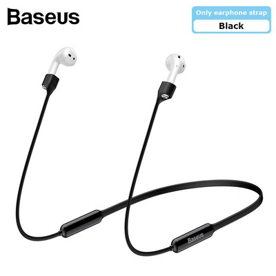 

Baseus Sports Collared Silicone Hanging Sleeve For AirPods 12 Generation soft silica gel earphone strap with magnetic neck holder