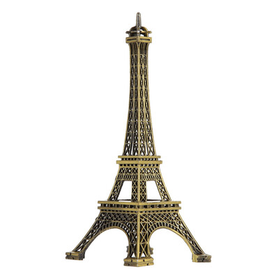 

Bronze Tone Alloy Paris Eiffel Tower Figurine Statue Vintage Home Decor